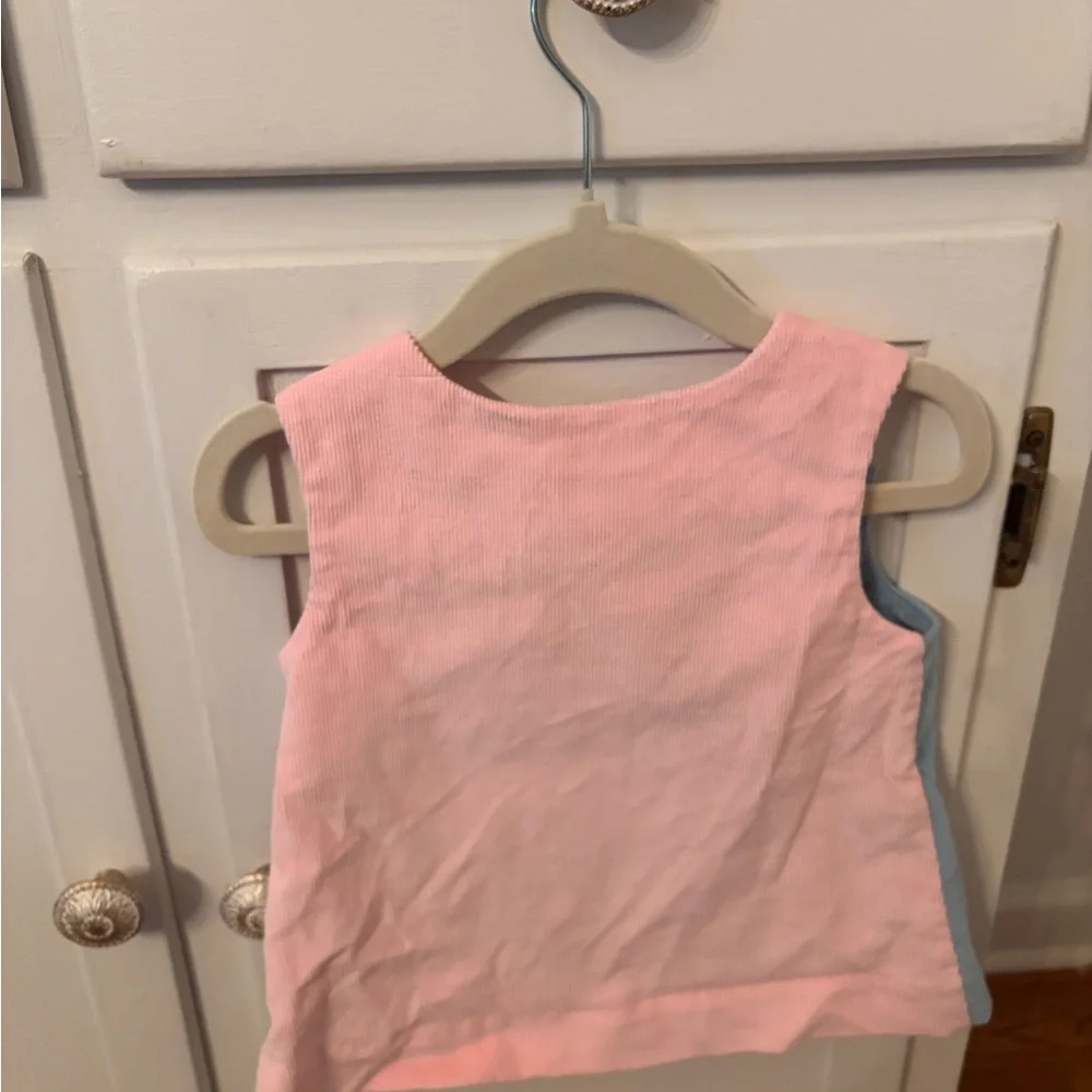 The Beaufort Bonnet Company Pink and Blue Jumper Dress - Picture 2 of 3